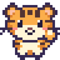 Tiger waving
